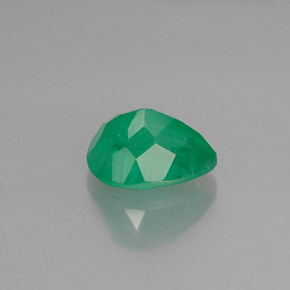 1.00캐럿 천연 그린 에메랄드, 배 모양, 7.6×5.6 mm, SI-I1