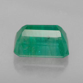1.93캐럿 천연 그린 에메랄드, 에메랄드 컷, 8.8×6 mm, I1
