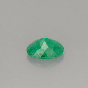 0.76캐럿 천연 그린 에메랄드, 타원형 컷, 7×5.2 mm, SI-I1