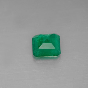 0.63캐럿 천연 그린 에메랄드, 에메랄드 컷, 5.3×5.3 mm, I1