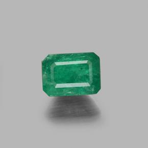 0.71캐럿 천연 그린 에메랄드, 에메랄드 컷, 6.5×4.7 mm, I1