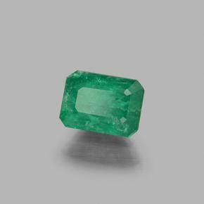 0.71캐럿 천연 그린 에메랄드, 에메랄드 컷, 6.5×4.7 mm, I1