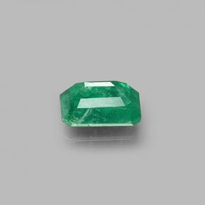 0.71캐럿 천연 그린 에메랄드, 에메랄드 컷, 6.5×4.7 mm, I1
