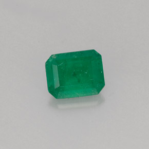 0.51캐럿 천연 그린 에메랄드, 에메랄드 컷, 5.6×4.4 mm, I1