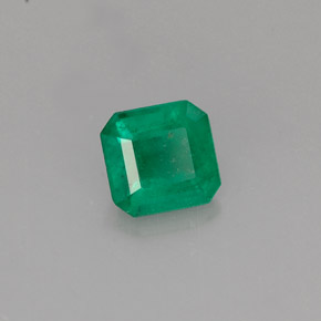 0.50캐럿 천연 그린 에메랄드, 에메랄드 컷, 5×4.8 mm, I1