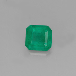 0.50캐럿 천연 그린 에메랄드, 에메랄드 컷, 5×4.8 mm, I1