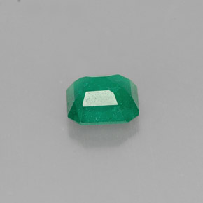 0.50캐럿 천연 그린 에메랄드, 에메랄드 컷, 5×4.8 mm, I1