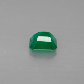 0.47캐럿 천연 그린 에메랄드, 에메랄드 컷, 5.1×4.5 mm, I1