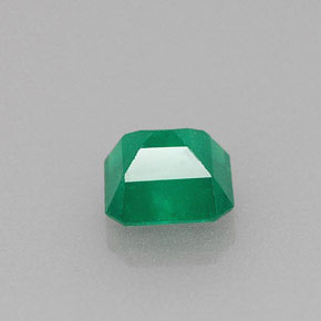 0.46캐럿 천연 그린 에메랄드, 에메랄드 컷, 4.8×4.6 mm, I1