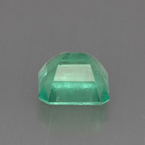 1.31캐럿 천연 그린 에메랄드, 에메랄드 컷, 6.6×6.2 mm, SI-I1