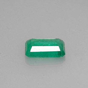 0.75캐럿 천연 그린 에메랄드, 에메랄드 컷, 7.2×5.1 mm, I1