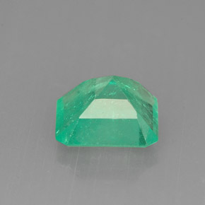 1.26캐럿 천연 그린 에메랄드, 에메랄드 컷, 7×6.8 mm, SI-I1