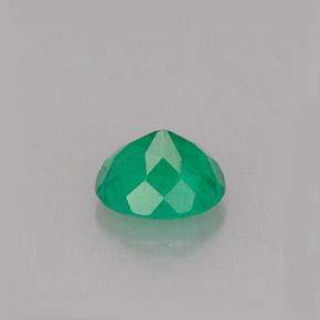 0.63캐럿 천연 그린 에메랄드, 타원형 컷, 6×5 mm, SI-I1