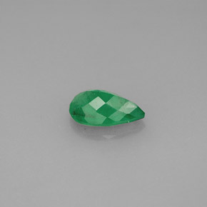 0.74캐럿 천연 그린 에메랄드, 배 모양, 8.1×5 mm, I1