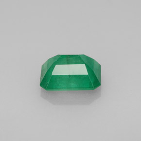 1.42캐럿 천연 그린 에메랄드, 에메랄드 컷, 8×6.1 mm, I1