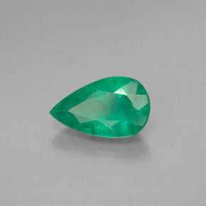 1.49캐럿 천연 그린 에메랄드, 배 모양, 10×6.1 mm, SI-I1