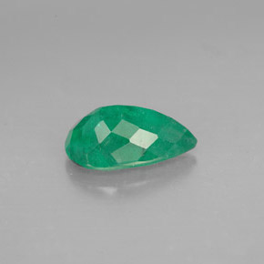 1.49캐럿 천연 그린 에메랄드, 배 모양, 10×6.1 mm, SI-I1