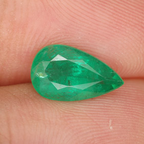 1.27캐럿 천연 그린 에메랄드, 배 모양, 10×6 mm, SI-I1
