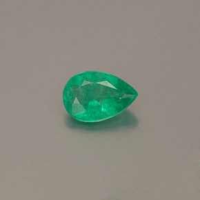 0.36캐럿 천연 그린 에메랄드, 배 모양, 6.1×4.2 mm, SI-I1