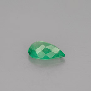 0.74캐럿 천연 그린 에메랄드, 배 모양, 8×4.9 mm, SI-I1