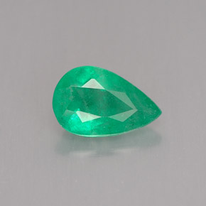 0.69캐럿 천연 그린 에메랄드, 배 모양, 7.8×5 mm, SI-I1