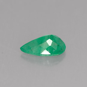 0.69캐럿 천연 그린 에메랄드, 배 모양, 7.8×5 mm, SI-I1