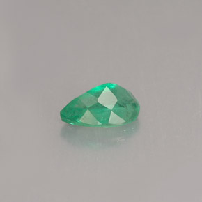 0.43캐럿 천연 그린 에메랄드, 배 모양, 6.1×4.1 mm, SI-I1
