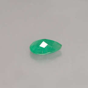 0.37캐럿 천연 그린 에메랄드, 배 모양, 6×4.1 mm, SI-I1