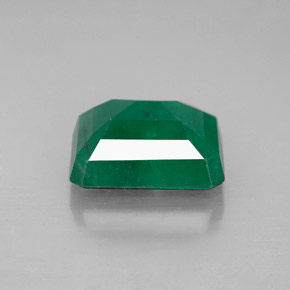 4.16캐럿 천연 그린 에메랄드, 에메랄드 컷, 10.6×8.5 mm, SI-I1