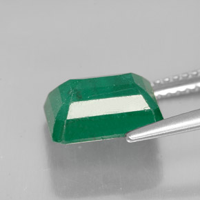 2.98캐럿 천연 그린 에메랄드, 에메랄드 컷, 9.8×7.7 mm, SI-I1
