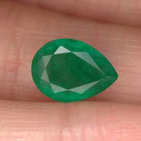 2.32캐럿 천연 그린 에메랄드, 배 모양, 10.4×7.6 mm, SI-I1