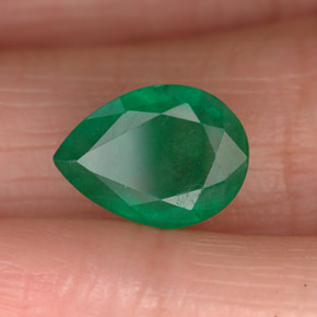 2.32캐럿 천연 그린 에메랄드, 배 모양, 10.4×7.6 mm, SI-I1