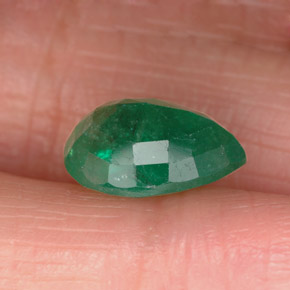 2.32캐럿 천연 그린 에메랄드, 배 모양, 10.4×7.6 mm, SI-I1