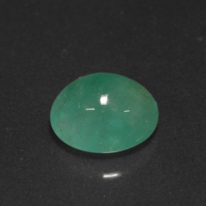 2.02캐럿 천연 그린 에메랄드, 타원형 컷, 8.6×6.9 mm, 투명한