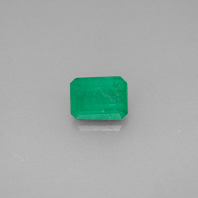 0.71캐럿 천연 그린 에메랄드, 에메랄드 컷, 6.2×4.6 mm, SI-I1