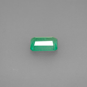 0.72캐럿 천연 그린 에메랄드, 에메랄드 컷, 6.6×5.1 mm, SI-I1
