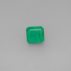 0.48캐럿 천연 그린 에메랄드, 에메랄드 컷, 4.7×4.4 mm, SI-I1