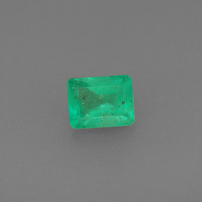 0.47캐럿 천연 그린 에메랄드, 에메랄드 컷, 5.3×4.2 mm, SI-I1