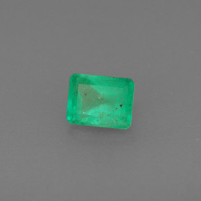 0.47캐럿 천연 그린 에메랄드, 에메랄드 컷, 5.3×4.2 mm, SI-I1