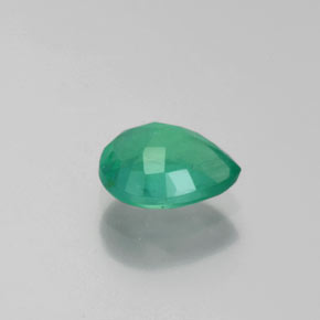 0.79캐럿 천연 그린 에메랄드, 배 모양, 7.2×5.4 mm, VS-SI