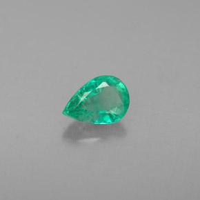 0.41캐럿 천연 그린 에메랄드, 배 모양, 5.9×4.2 mm, VS-SI