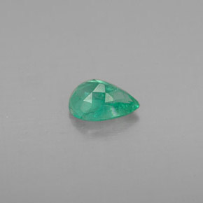 0.41캐럿 천연 그린 에메랄드, 배 모양, 5.9×4.2 mm, VS-SI