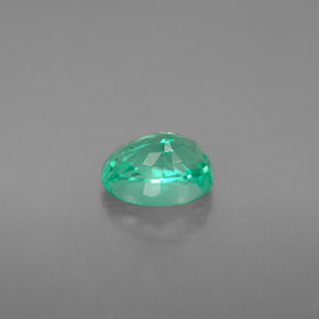 1.20캐럿 천연 그린 에메랄드, 타원형 컷, 7.4×5.5 mm, SI-I1