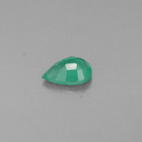 0.49캐럿 천연 그린 에메랄드, 배 모양, 6.7×4.7 mm, SI-I1