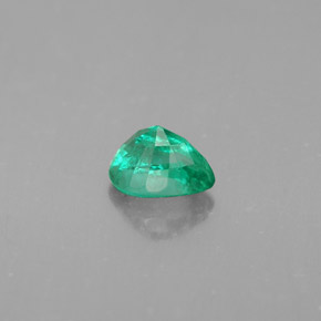 0.40캐럿 천연 그린 에메랄드, 배 모양, 5.4×4.1 mm, VS-SI