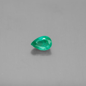 0.43캐럿 천연 그린 에메랄드, 배 모양, 5.7×3.9 mm, SI