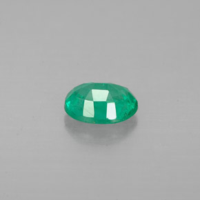 0.56캐럿 천연 그린 에메랄드, 타원형 컷, 6×5.1 mm, VS-SI