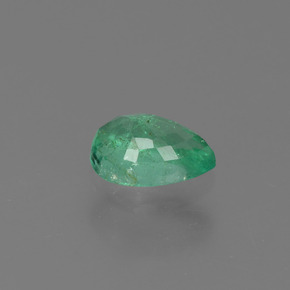 0.43캐럿 천연 그린 에메랄드, 배 모양, 6×4.1 mm, VS-SI