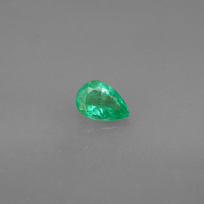 0.35캐럿 천연 그린 에메랄드, 배 모양, 5.9×4 mm, VS-SI