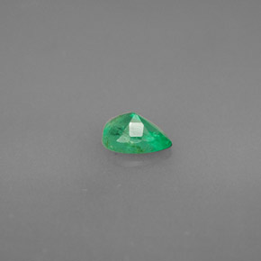 0.35캐럿 천연 그린 에메랄드, 배 모양, 5.9×4 mm, VS-SI